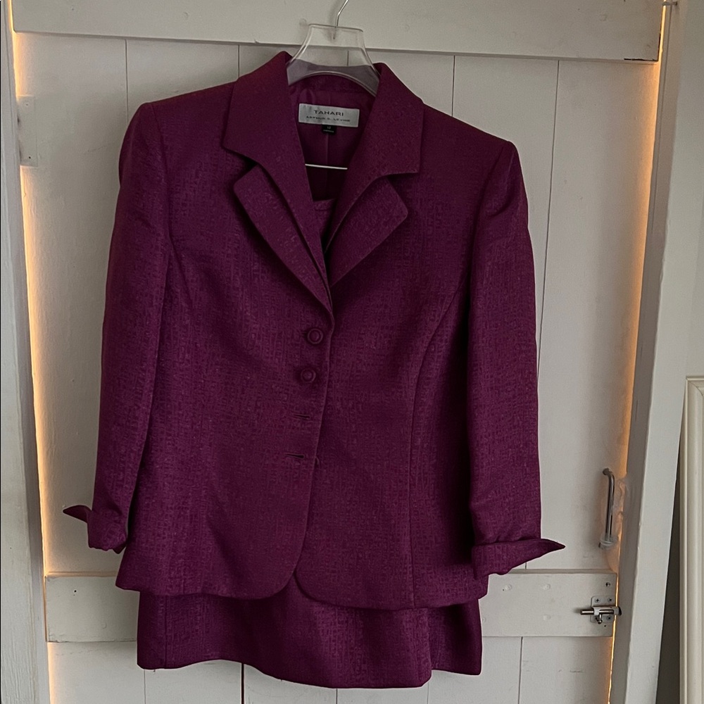 Tahari ASL Deep Purple Women's Blazer